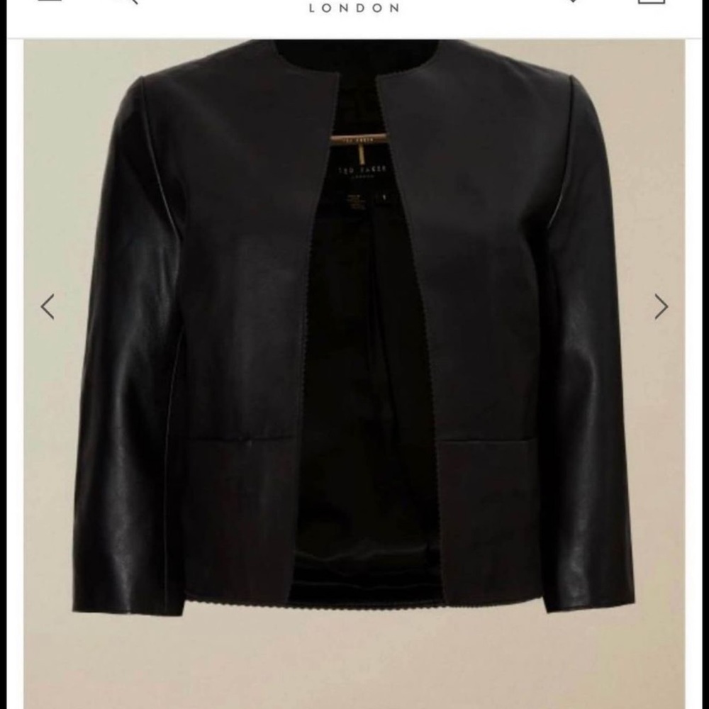 Ted baker leather jacket